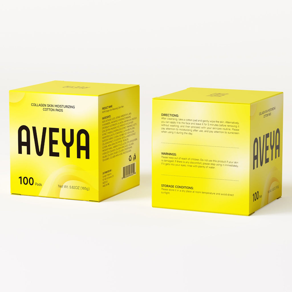 AVEYA Snail Mucin Toner Pads with Collagen & Niacinamide - 100 Count - Beauty World