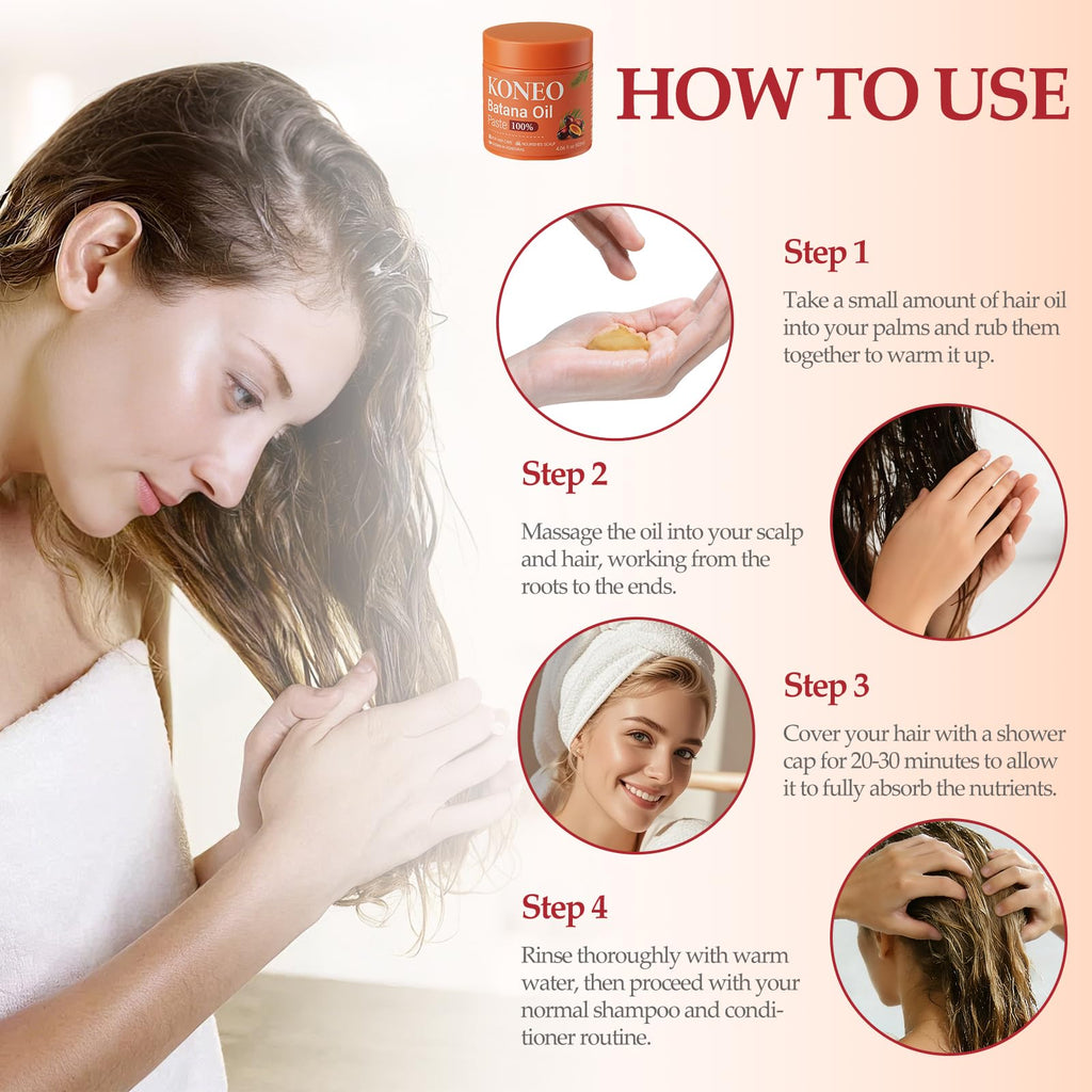 KONEO Hair Growth Cream for 100% Pure Batana Oil