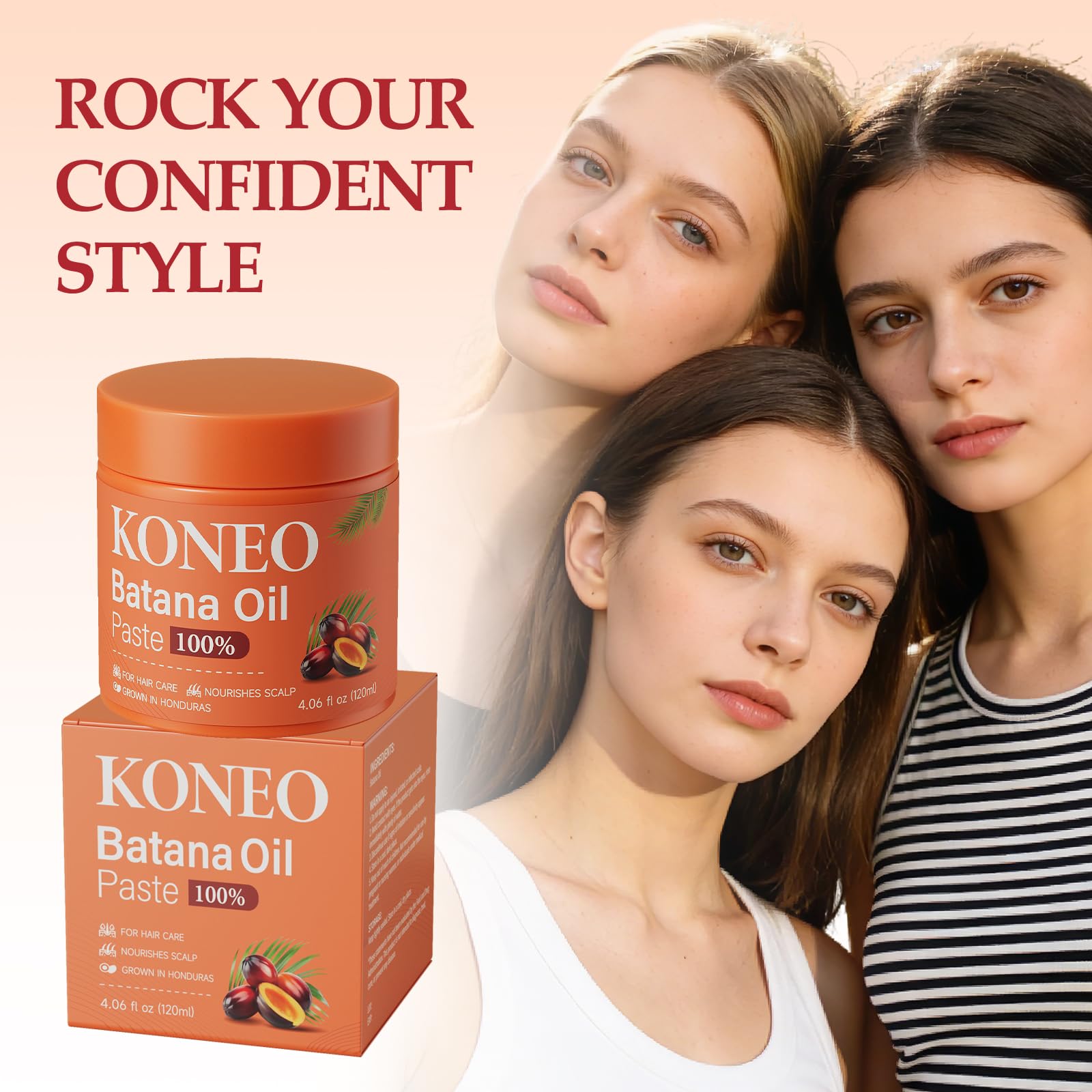 KONEO Hair Growth Cream for 100% Pure Batana Oil